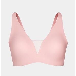 Knix Shadow Mesh TShirt Bra in Rose Water Pink Size S+ (32D-DDD)